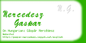 mercedesz gaspar business card